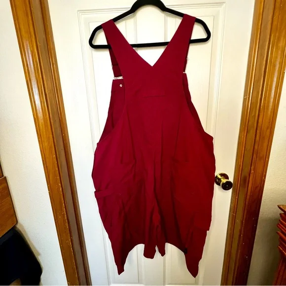Duluth Heirloom Gardening Short Overalls Burgundy XL - Picture 8 of 8
